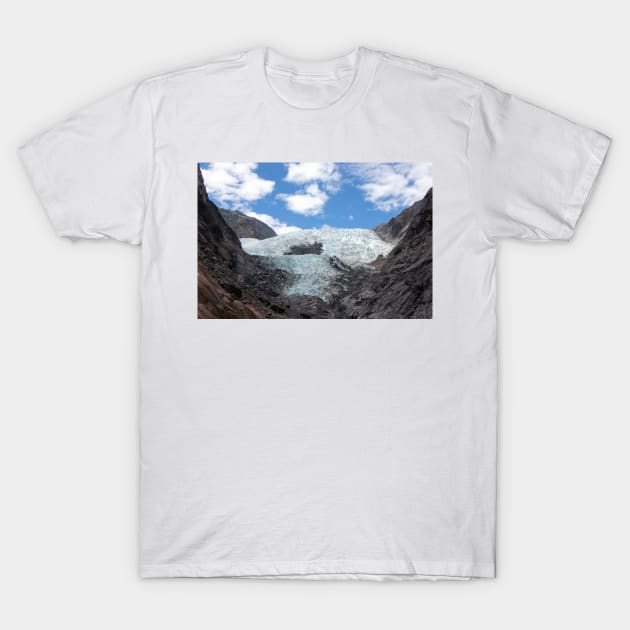 Franz Josef Glacier, New Zealand T-Shirt by HazelWright